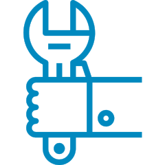Icono de taller industrial